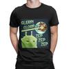 Men's Glorp Funny Alien Cat Brainrot Meme T Shirts  Pure Cotton Clothes Crazy Short Sleeve O-Neck T Shirt Printed T-Shirt