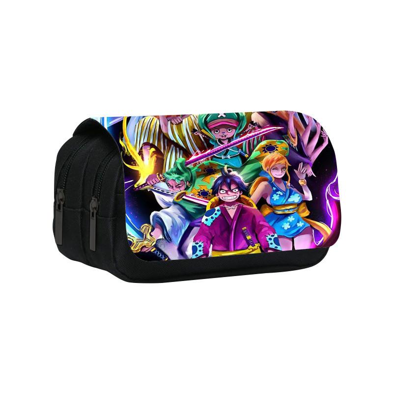 One Piece Large Capacity Double Layer Stationery Bag With Durable Nylon Material