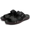 High Quality Casual Leather Sandals Men Comfy All-match Slipper 2025Summer Flat Designer Walking Shoes Beach Breathable Slippers