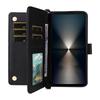 For Sony Xperia 1 VII Wallet Case with Shoulder/Wrist Strap Leather Phone Cover Stand