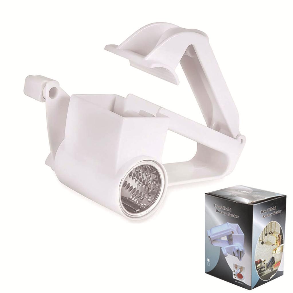 Ручная, вращающаяся, терка для сыра из нержавеющей стали, многофункциональная, терка для сыра, мини, терка для сыра, прочная и долговечная, белая