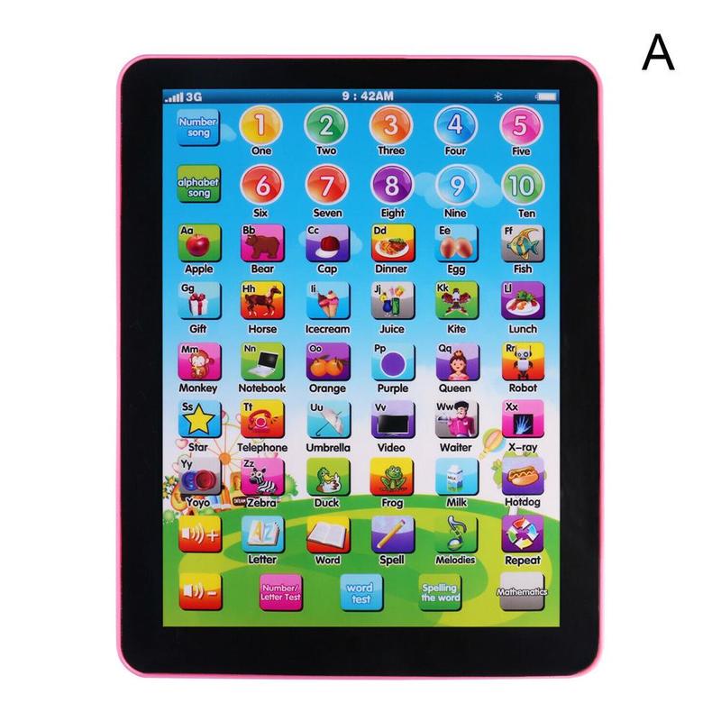 Baby Tablet Educational Toys Girls Toy For 1-6 Year Old Toddler Learning English C4J1