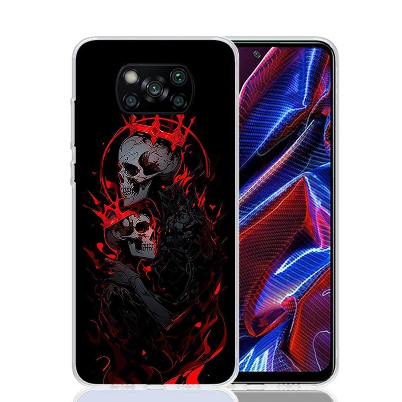 Anatomy Skeleton Heart Lovey Kiss Phone Case For Xiaomi Poco F7 Ultra X7 X6 Pro X5 Redmi 15 15C 13 13C 12 12C 10 10A 10C 9 9A 9C