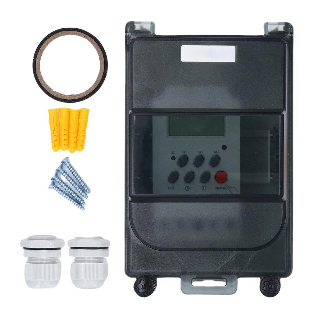 Таймер для насоса бассейна 7-дневный 28 Вкл/Выкл Программируемый переключатель-таймер Контроллер насоса бассейна для водонагревателя СПА Наружного освещения