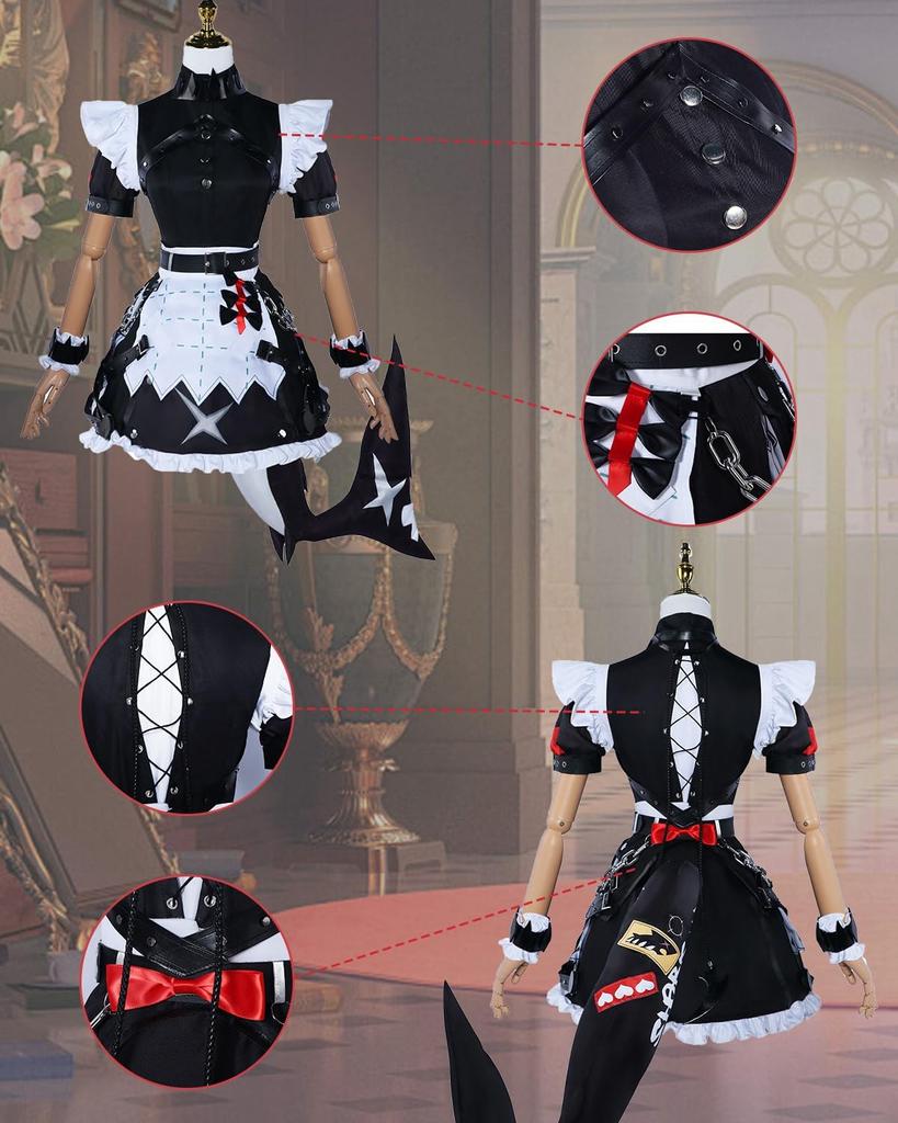 Эллен Джо Косплей с париком Виктория Кайсэй Zenless Zone Zero Косплей Костюм Полный комплект Костюм Взрослый Костюм Культурный фестиваль Эллен Джо Косплей Джо