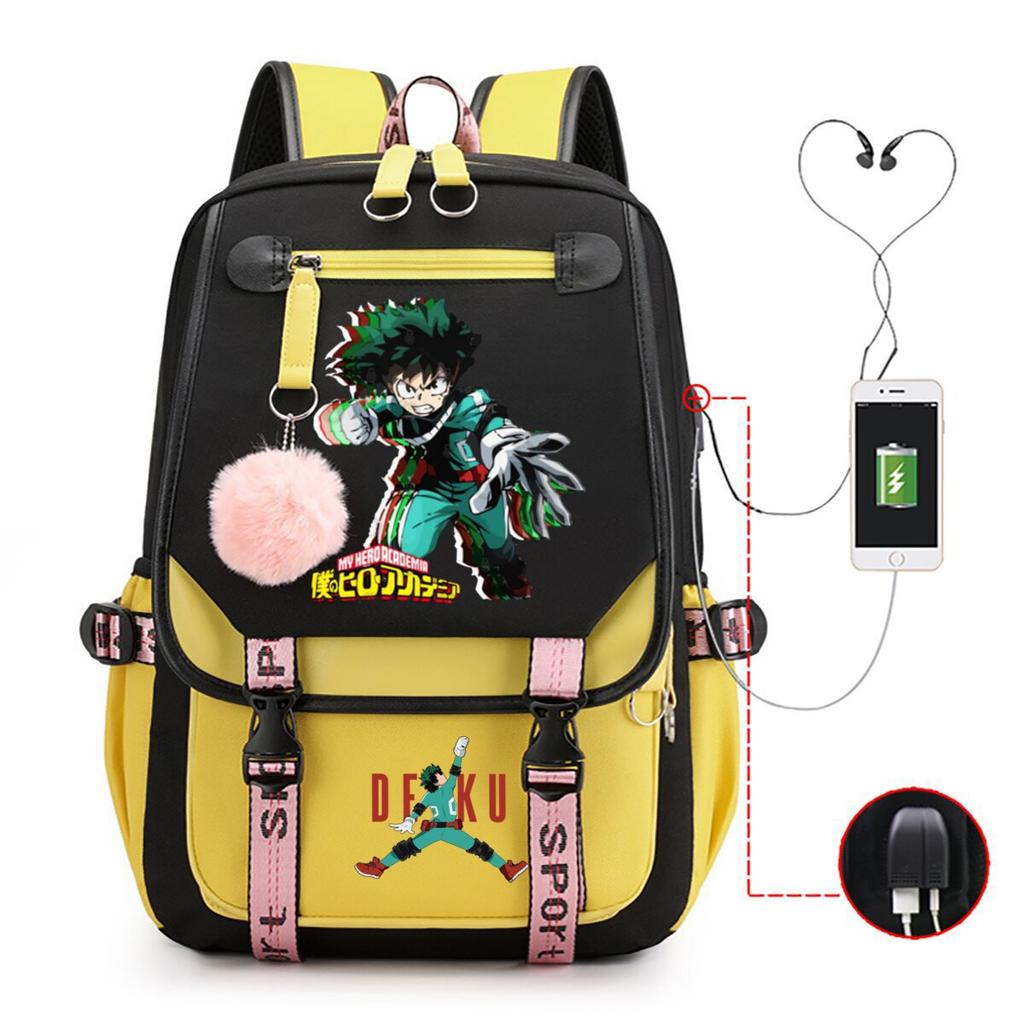 Подростковый тренд анимационный школьный рюкзак корейская версия рюкзак мужской новый контрастный цвет простой ученик средней школы рюкзак