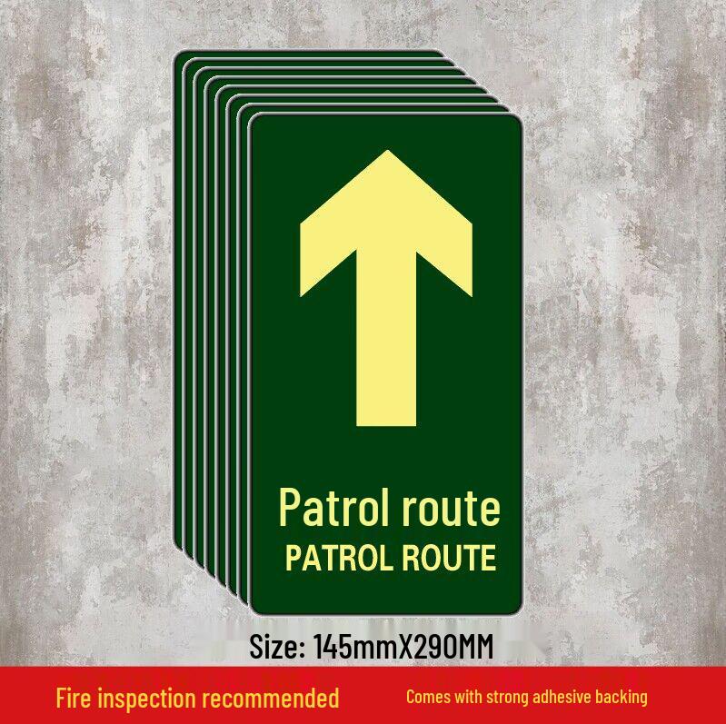 Luminous Self-Adhesive Floor Sticker for Fire Exit and Evacuation Pathway