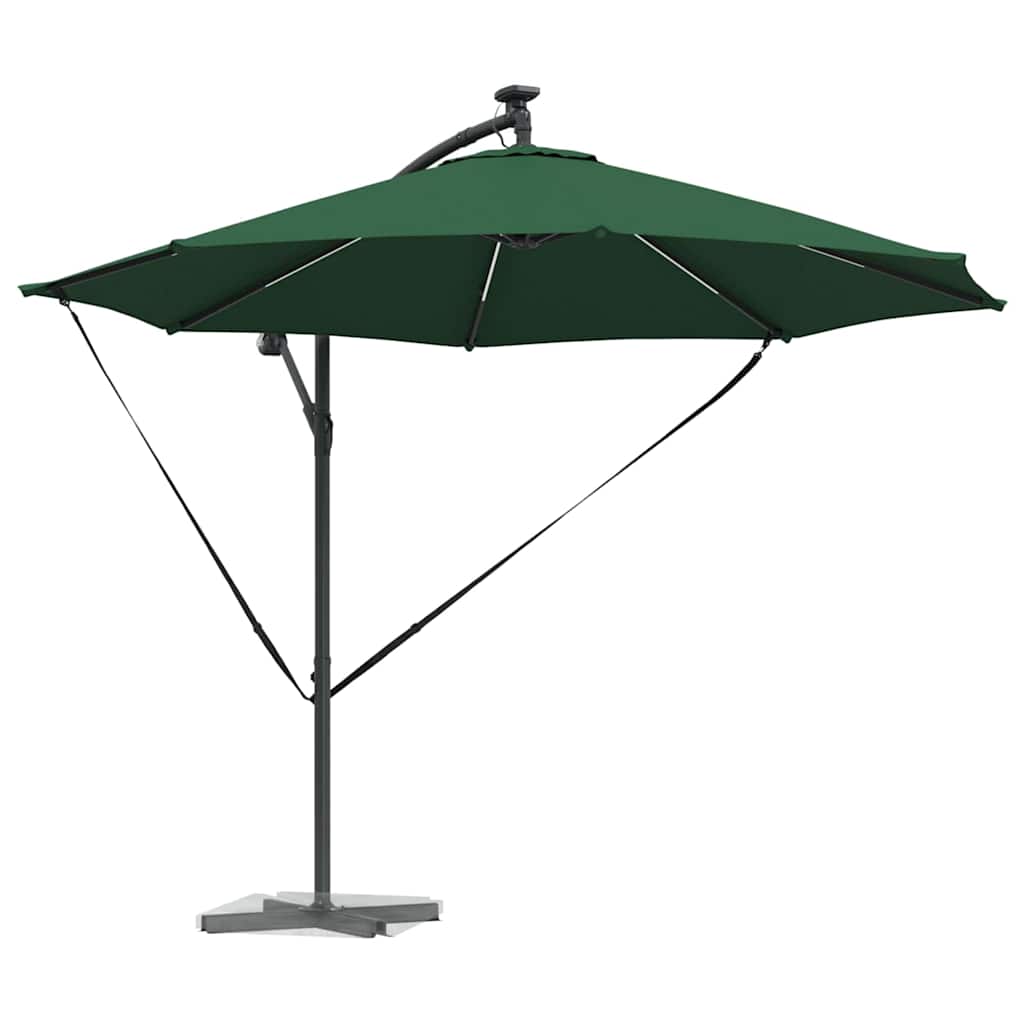 Sun Umbrella Green 294 x 294 x 248 cm Polyester and Aluminum