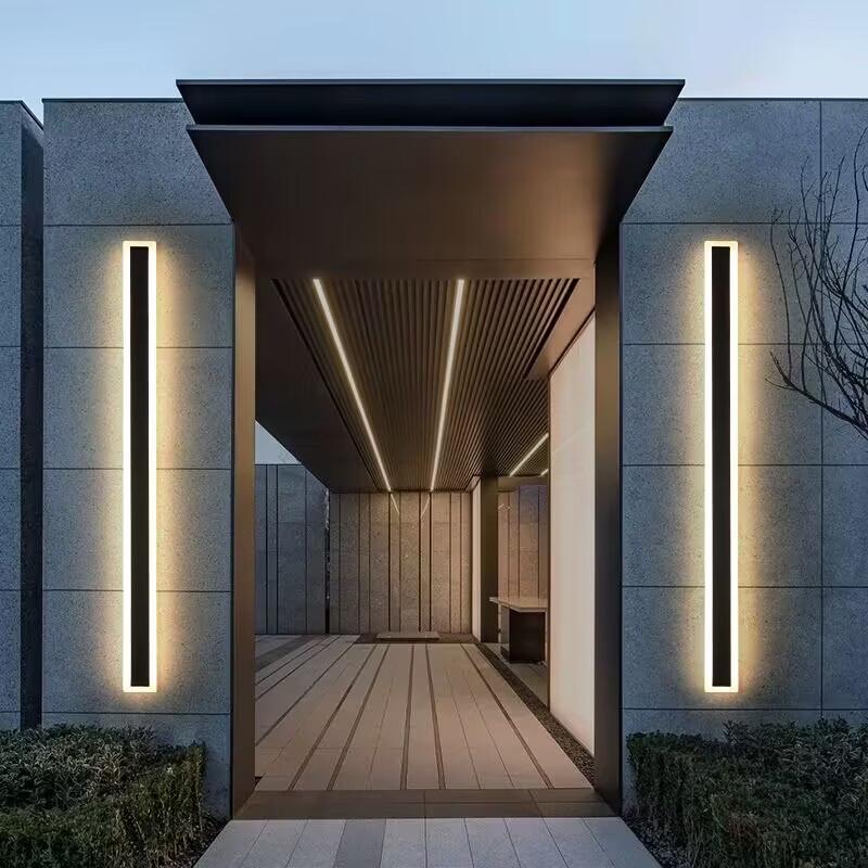 Минималистичная линейная настенная лампа NuFeng для улицы