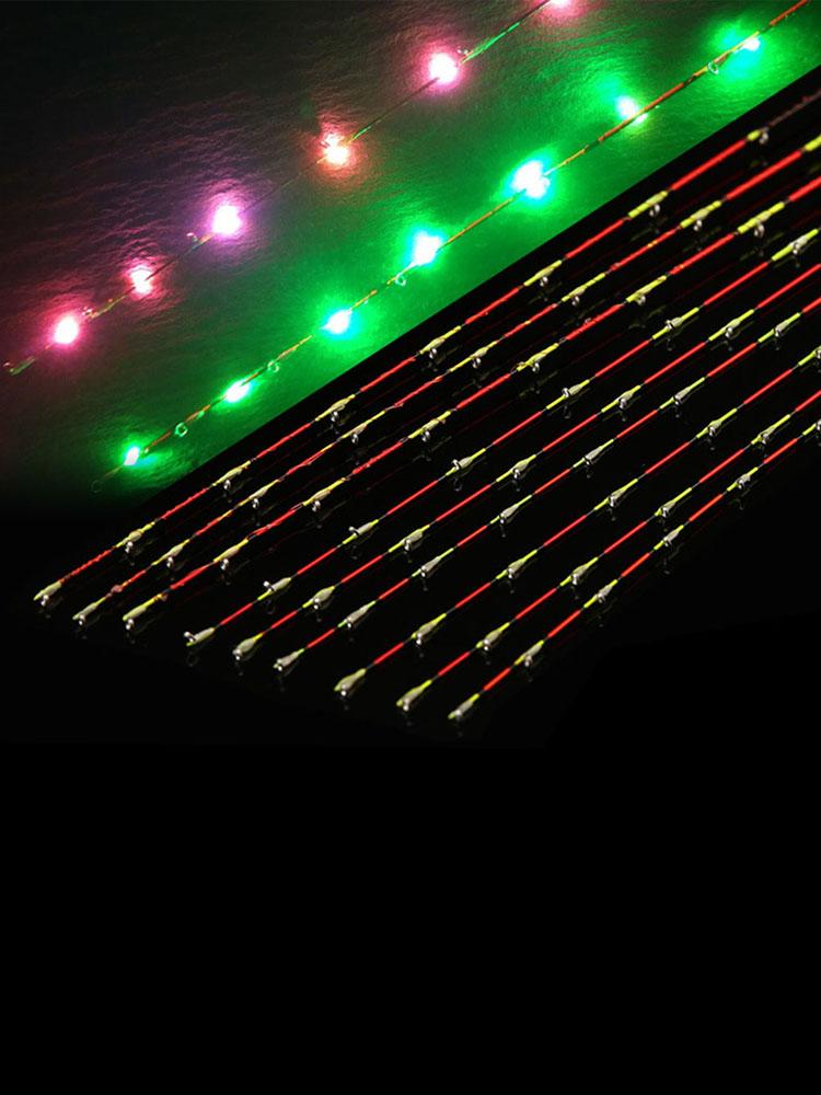 55 см быстрая светодиодная насадка для плота, сменная, наполовину полная, титановый сплав, привлекающая внимание картина, наконечник для удочки, рыболовные снасти