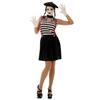 Mime Costume for Women - Concinnatis - Size M/L - Black - Adult - Inside - 100% Polyester