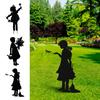 Vintage Metal Silhouette Sculpture For The Garden Memorial Sculp Outdoor Garden