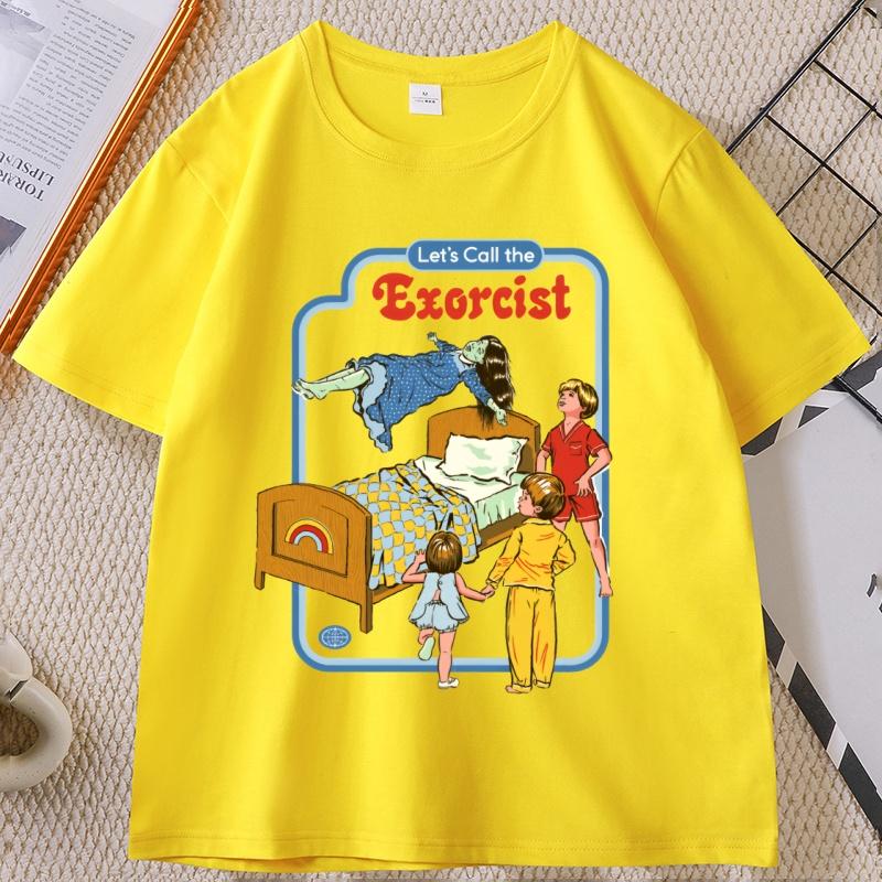 Unisex LetS Call The Exorcist Funny Graphic TShirt Unisex Women Fashion Clothing Cotton Tops Fashion Summer Tee Shirt Clothes
