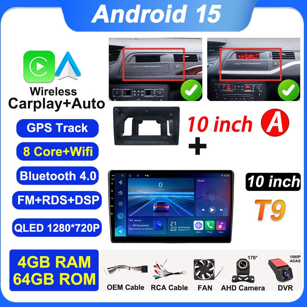 7inch 10inch Screen For Citroen C5 X7 Carplay Android Auto Autoradio 4G BT GPS Navigation Car Radio Player Stereo Wifi