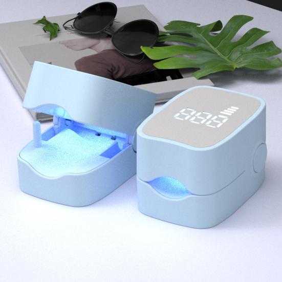 Portable Nail Therapy Lamp 910nm Infrared & 407nm Blue Light for Toenail Health Nail Fungus Treatment Device for Thick Damaged Nails