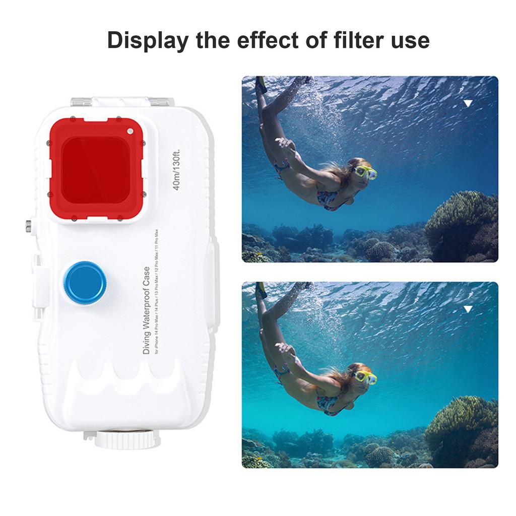 Diving Phone Case 40 Meters Underwater Waterproof Protective Photography Housing for 14Plus 14ProMax 13ProMax 12ProMax 11ProMax