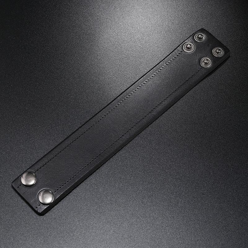 Широкие браслеты-манжеты из натуральной кожи в стиле панк, винтажные мужские ювелирные изделия, браслет