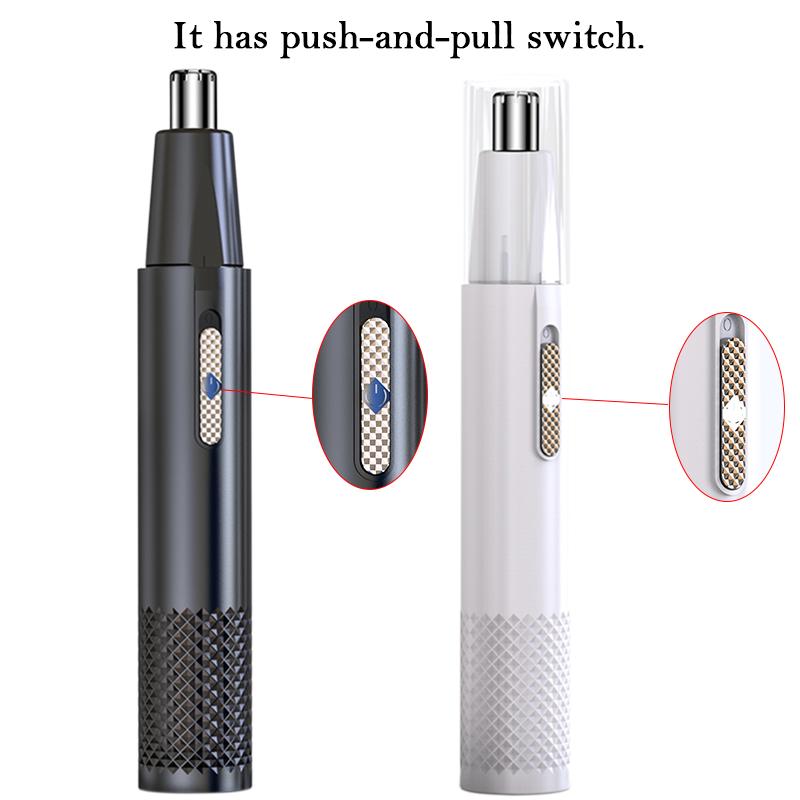 Электрический триммер для бритья носа и ушей портативный унисекс безопасный уход за лицом перезаряжаемый триммер для волос в носу бритвенный инструмент для удаления волос