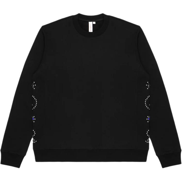 CLOT Life Is A Game Series Sweatshirts Unisex Black Crew Neck Moderate Regular CLSS24F30003BK