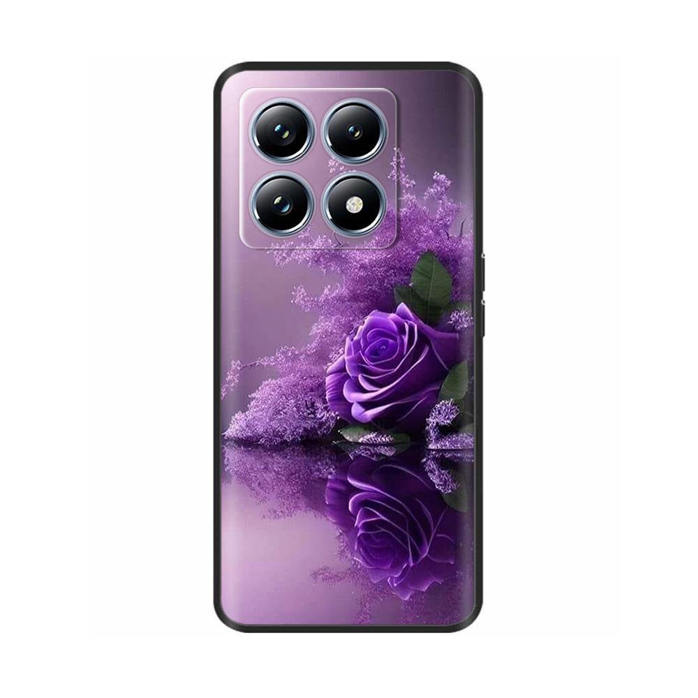 Для Xiaomi Mi 14T Pro Чехол Мягкий Жидкий Силикон Защита Задняя Крышка для Xiaomi 14T Pro Mi14T 5G Чехлы Расписные Мультяшные Фундас