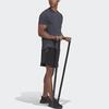 adidas Сплошной цвет Спортивная повседневная футболка с коротким рукавом и круглым вырезом Мужские топы Серый HB9205