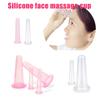 2Pcs Silicone Facial Cupping Set,Mini Vacuum Massage Cup for Relax Body Neck Eye Care,Face Lifting Massager Cups Kit Beauty Tool