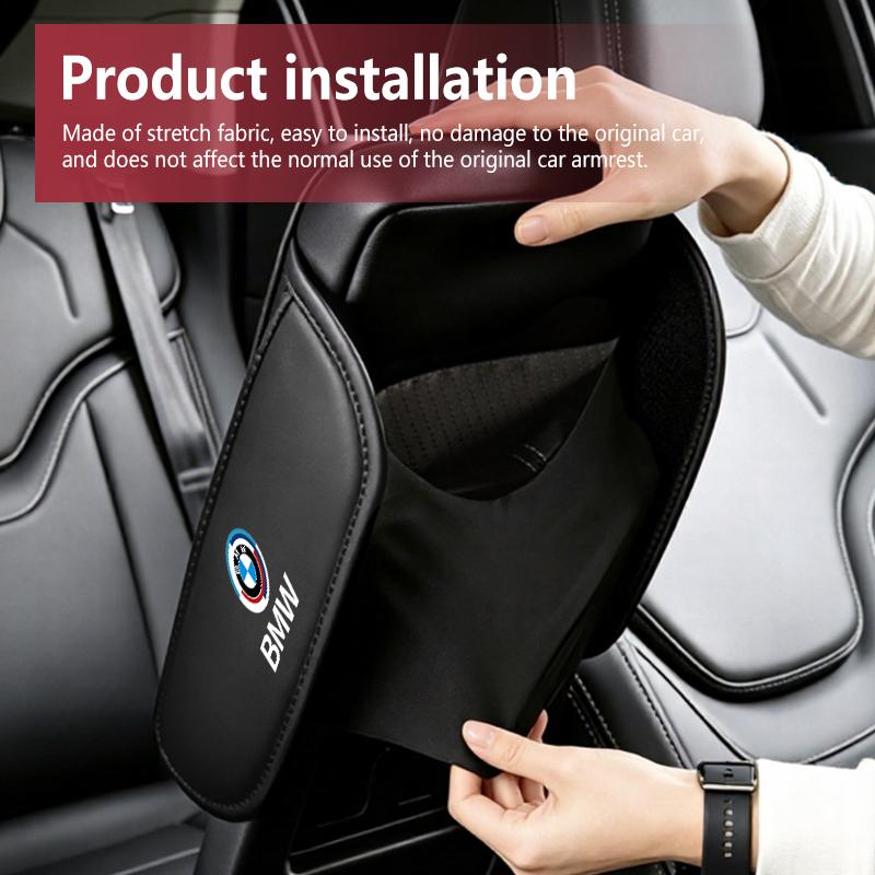 DZVA4 Car Center Console Armrest Box Pad Elbow Support Cushion For BMW M M2 M3 M4 M5 M6 E46 E90 E60 F30 E39 X1 X3 X4 X5