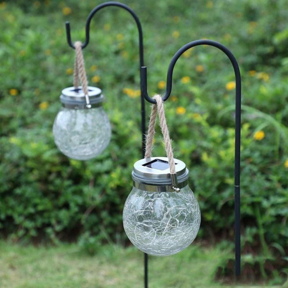 Detachable Ground Insertion Rod Rust Proof Iron Bracket Durable Shepherd Hook Courtyard