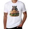 A Raccoon And His Sandwich Tshirt Daily Casual Short Sleeve Tee Shirt Tshirt