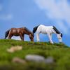10Pcs Mini Miniature Horse Moss Fairy Garden Figurine Landscape Bonsai Decor Yousheng