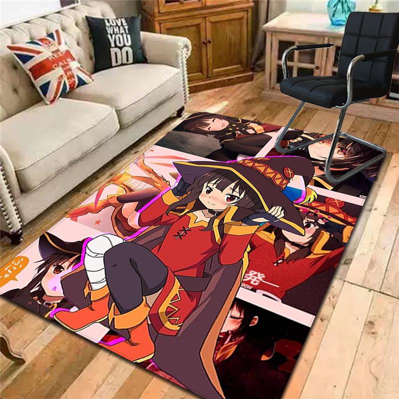 Megumin Rug Floor Mat for Living Room or Bedroom Soft and Comfortable Carpet a Gift for Birthday and Holiday.MFF0918532