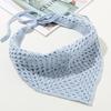 Женский платок на голову однотонный повязка на волосы обертывание головные уборы изысканная ручная вязка повязка на голову бандана повязка на волосы для отпуска