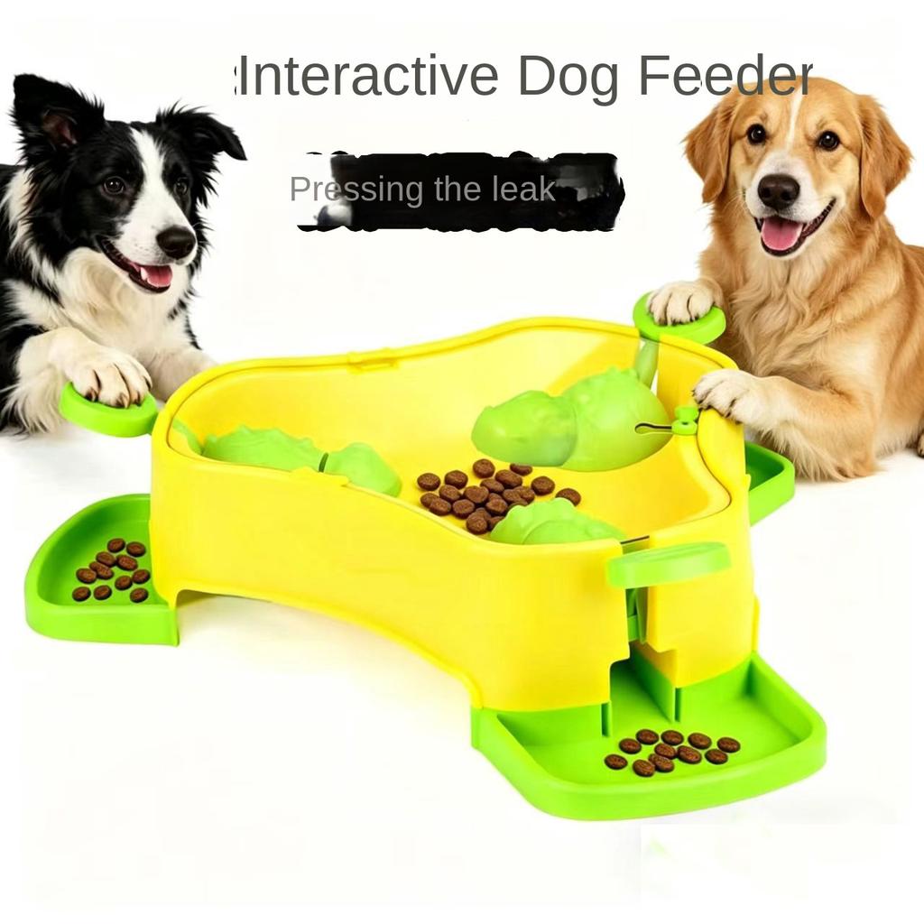 Pet Puzzle Feeder Toy for Dogs Cats Slow Eating Treat Dispenser Interactive Training Blue