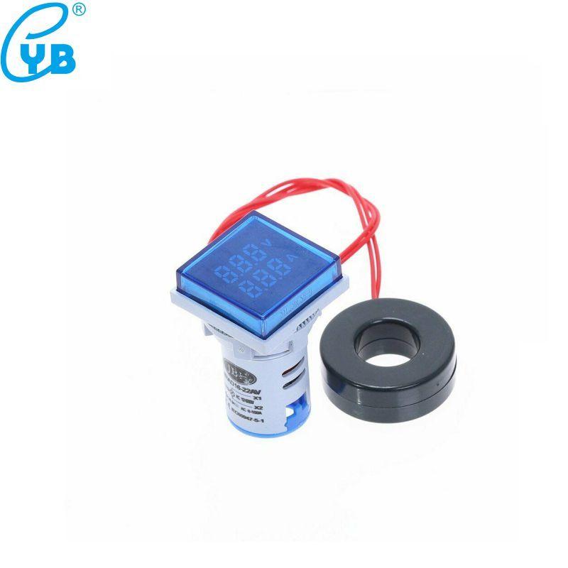 AD16S-VA AC 500V 100A Square LED Digital Voltmeter Ammeter 110V 220V Voltage Current Meter Voltammeter Volt Amp Tester Detector