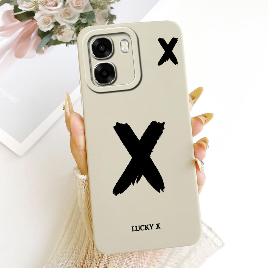 Чехол для Oppo A6 4G Чехол для Oppo A6x 5G CPH2783 Милый Чехол с Счастливыми Буквами Мягкий ТПУ Чехол для Телефона Для Oppo A6x 4G OppoA6 5G Задняя Крышка Fundas