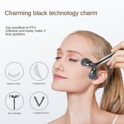 Мини Массажный Ролик для Лица Beauty V Артефакт 3d Нефритовый Массажер для Глаз Шеи Лица Лифтинг Массаж Артефакт для Подтяжки Лица