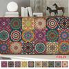 10 шт./компл. стиль Мандала, твердая плитка с кристаллами, керамическая наклейка на стену, кухонный шкаф, домашний декор, художественная роспись, наклейки на стены