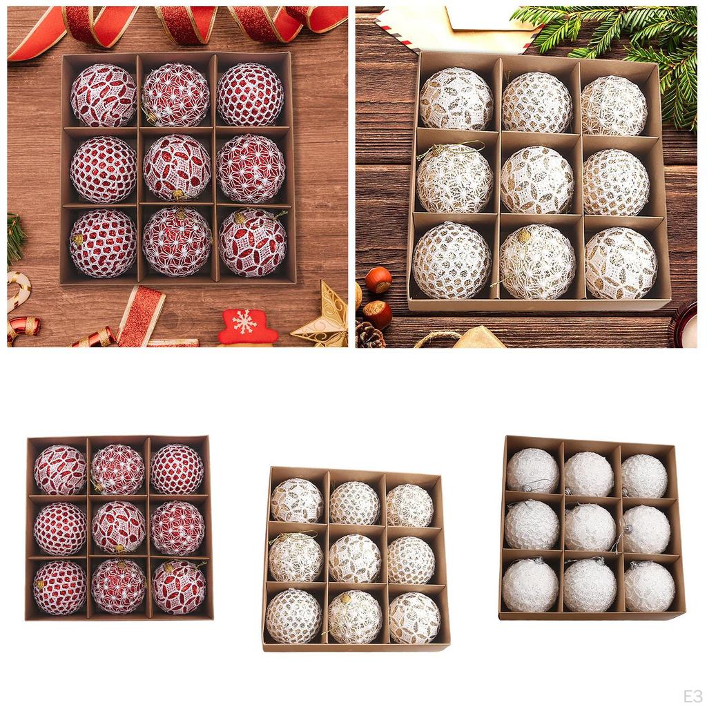 9 Christmas Ornaments for Tree Decorations Party Favors Hanging Accessories Bedroom Bar
