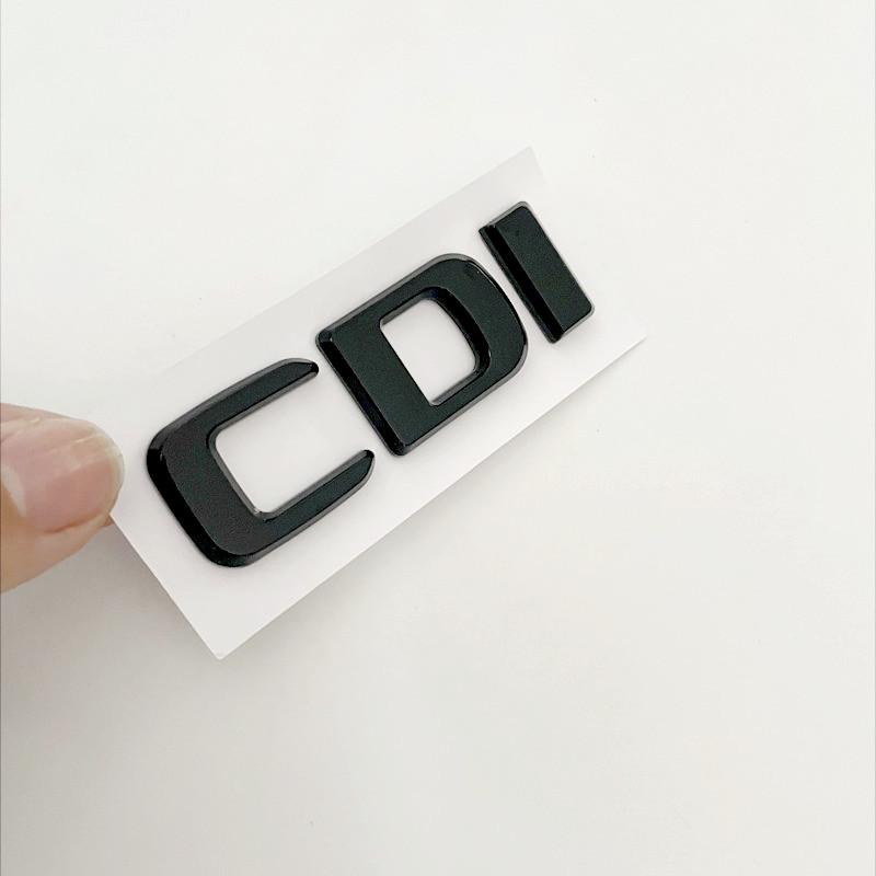 3D ABS Chrome CDI Logo Letters Car Trunk Emblem Badge For Mercedes Benz ML 320 270 C220 W204 A B GLK 220 CDI Sticker Accessories