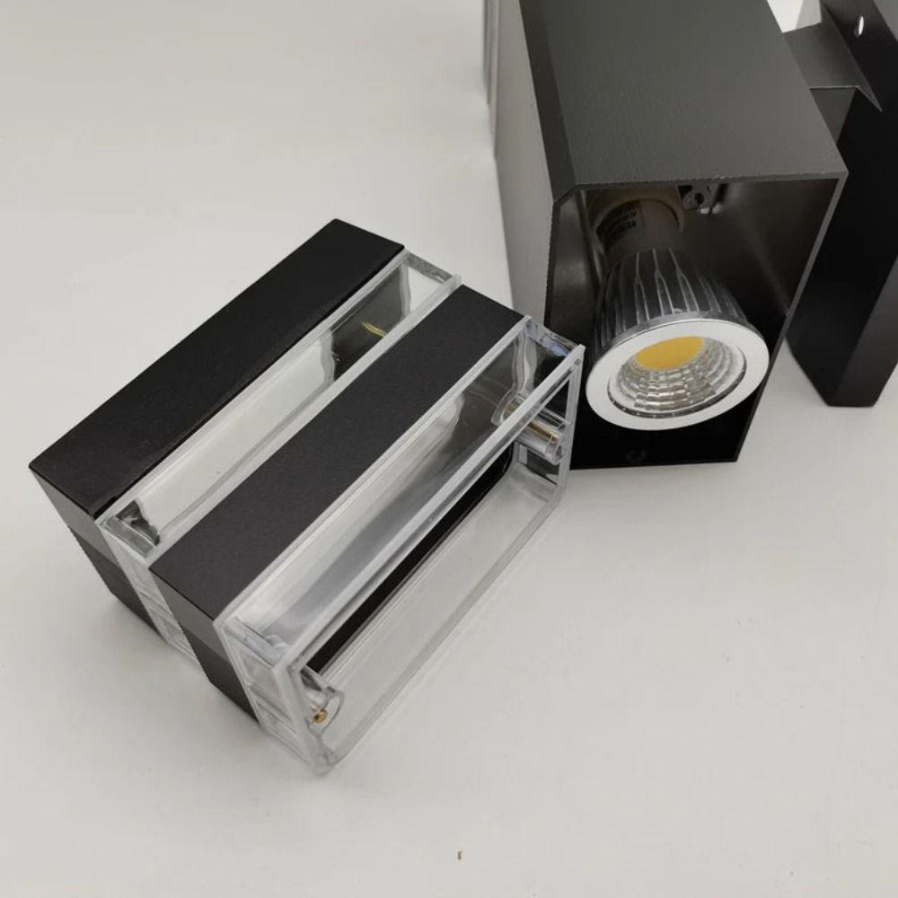 Водонепроницаемый светодиодный настенный светильник, алюминиевый садовый светильник, простая фасадная лампа для освещения лестницы