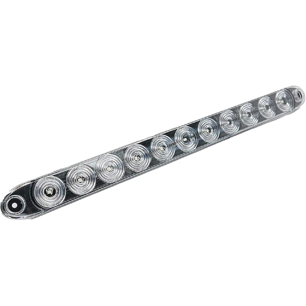 15" Clear Red Multi-function Stop Turn Tail Marker Trailer Light LED Bar Truck Waterproof USA Made