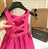 Girls Summer Hollow Out Slim Fit Camisole Dress Sleeveless Korean