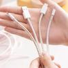 1,6 м USB-кабель для зарядки и передачи данных, Защита для провода, Пружинная обмотка, Защита кабеля, Органайзер для намотки кабеля, Для домашнего рабочего стола