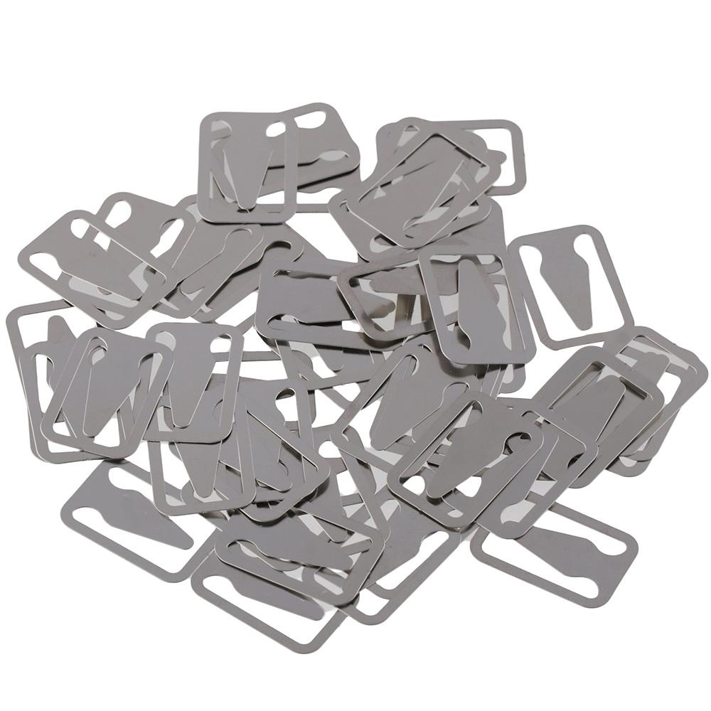 50 Металлических закладок для страниц книги Серебристая закладка-клип Легко использовать и снимать Закладки для линий книги Чтение