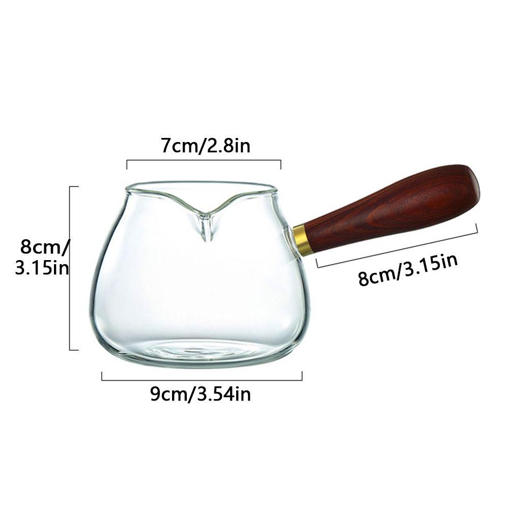Transparent Glass Sharing Tea Cup Chinese Style Loose Leaf Tea Maker Milk Clear Tea Kettle  Office