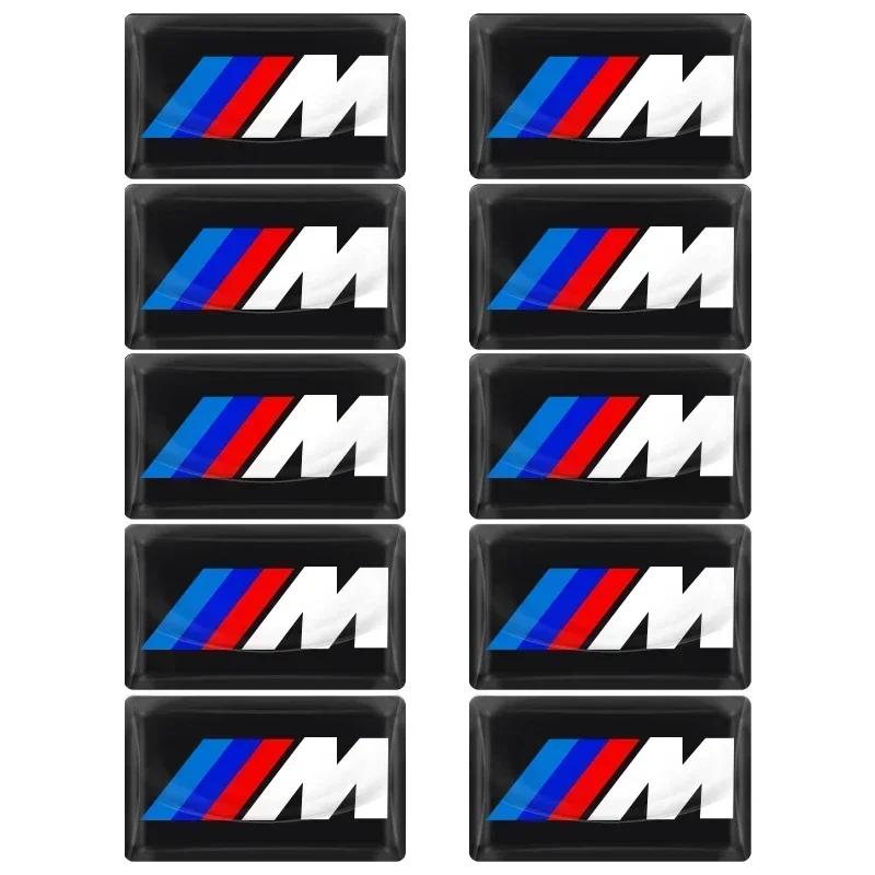 UUHZ2 E46 New For BMW 2/5/10Pcs Carbon Fiber Steering Wheel Car Emblem 3D Stickers For BMW F30 F10 E90 F20 E46 E60 E70 E39 E36 E87 X7