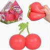 Сжимаемые вишни Мягкая сенсорная игрушка для снятия стресса Игрушка-антистресс с медленным возвратом Для взрослых Снятие тревожности Расслабляющее развлечение