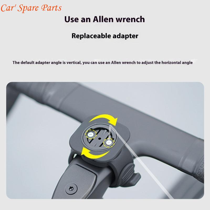 Y4UA Ergonomic Quick Release Cycling Computer Mount for Road Mountain Bike Handlebars