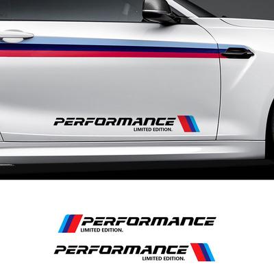 2 шт. Наклейка на кузов автомобиля Mperformance для E30 E36 E39 E46 E60 E61 E64 E70 E71 E85 E87 E90 E83 F10 F20 F30 E80 M3 M5