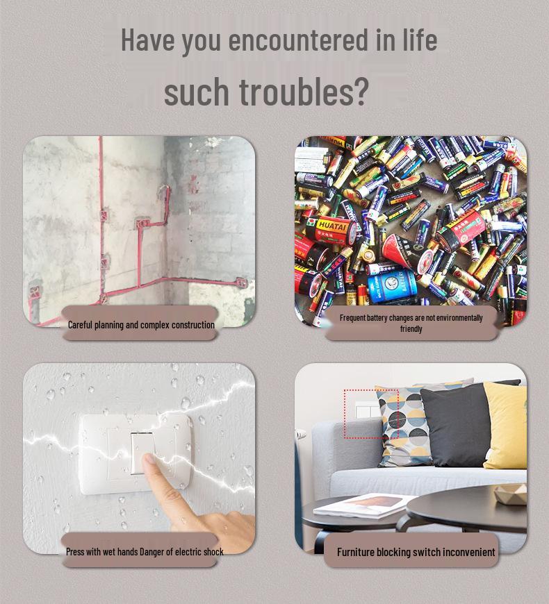 Battery-free Wireless Waterproof Wall Switch with Self-Generating Power and Long-Range Capability